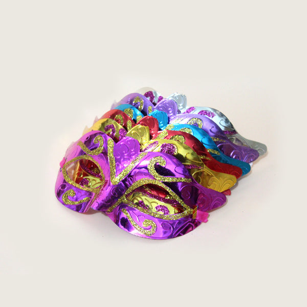 Makeup ball mask, holiday birthday party cross-border special supply, plastic electroplating painted mask