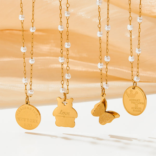 French Fat Spice Girl Pearl Necklace