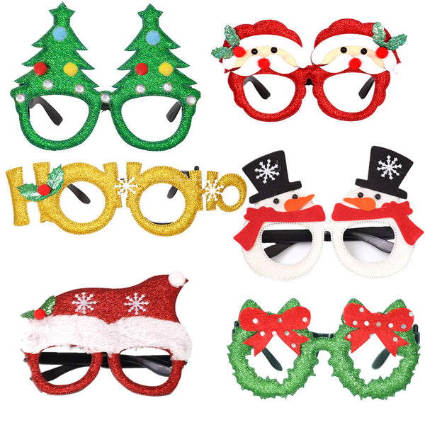 Christmas snowman antlers glasses frame