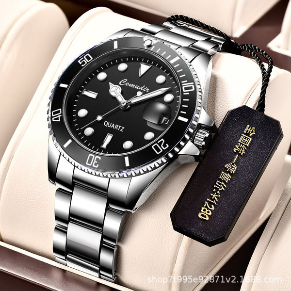 Men's waterproof sports watch luminous calendar watch