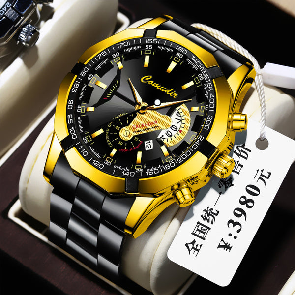 Men's calendar waterproof luminous non-mechanical watch