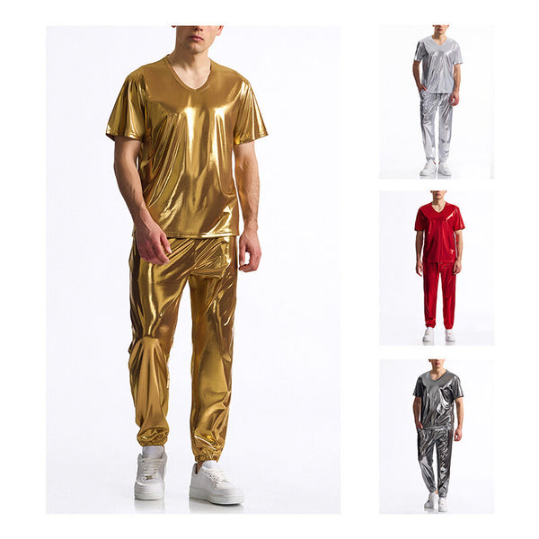 Men's short-sleeved trousers suit