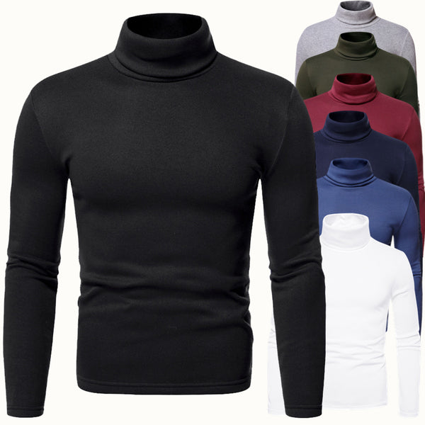 Men's Turtleneck Long Sleeve T-Shirt