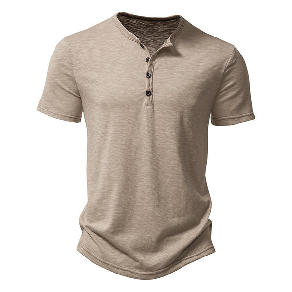 Business solid color polo short sleeve