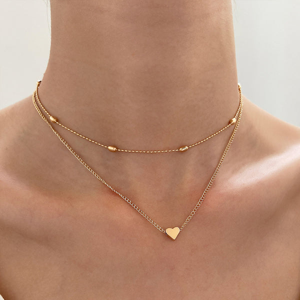 Clavicle chain vacuum plated necklace