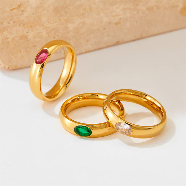 Stainless steel smooth ring