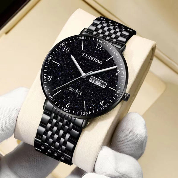 Men's Waterproof Double Calendar Quartz Watch