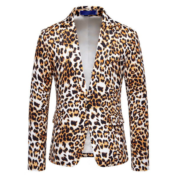 Leopard print host blazer