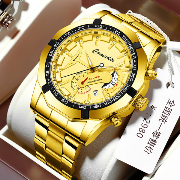 Fully automatic movement watch men's calendar waterproof luminous non-mechanical watch