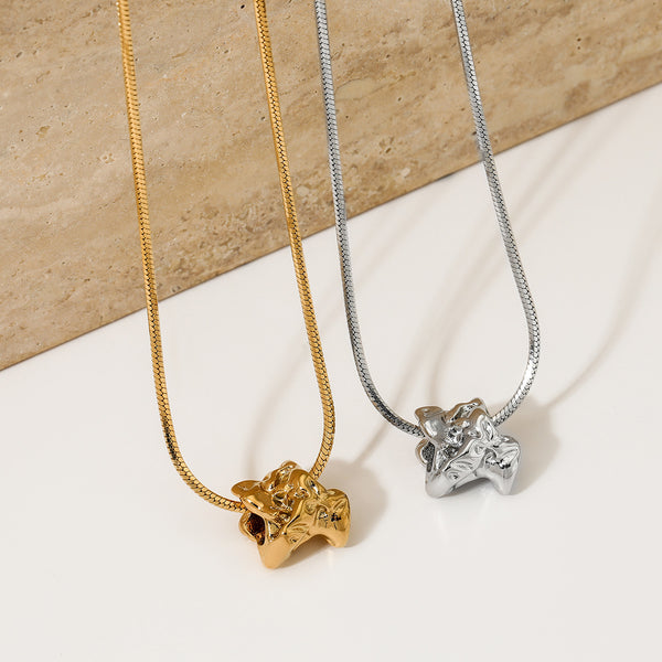 Stainless Steel Irregular Geometric Pendant Clavicle Chain