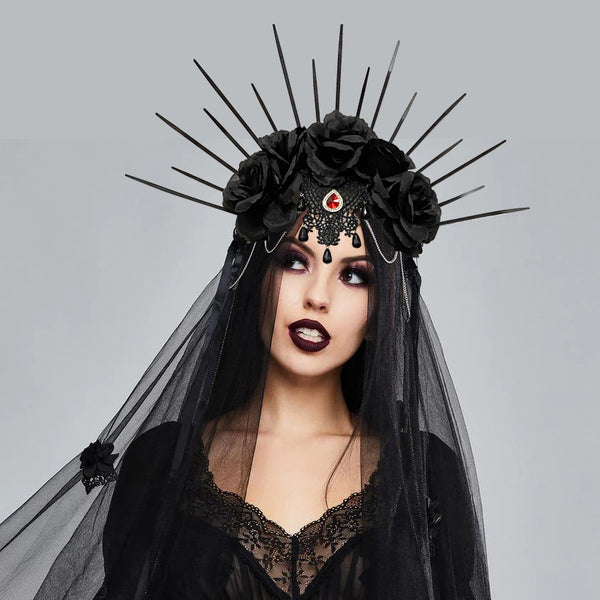 Halloween Wedding Dress Up Veil Headband
