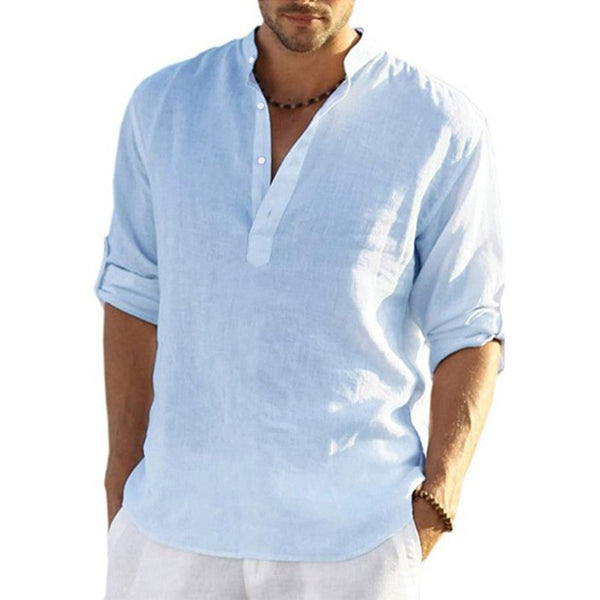 Loose stand-up collar shirt
