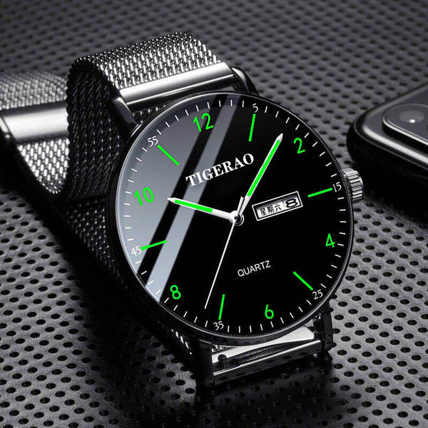 Men's Waterproof Double Calendar Watch