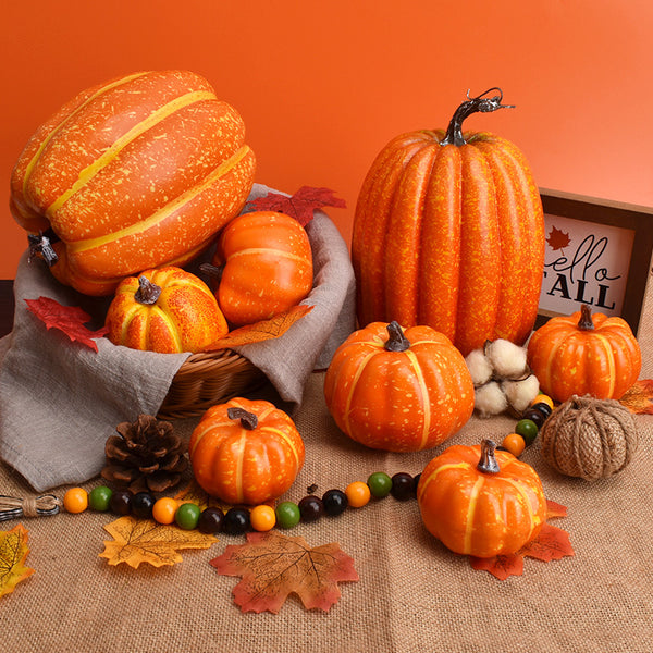 Simulation pumpkin model Halloween pumpkin ornament