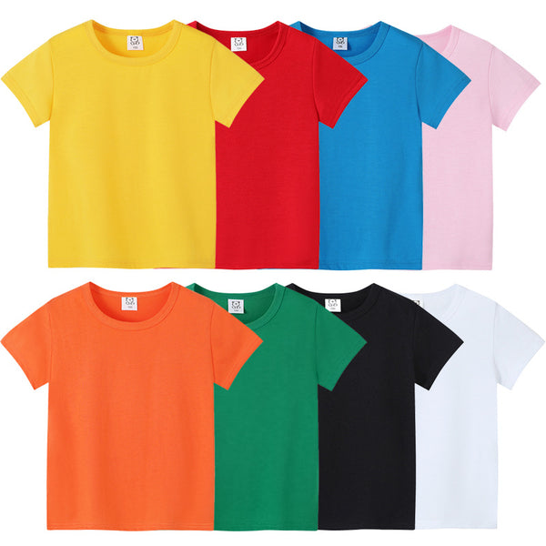 Solid color children's T-shirt