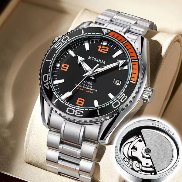 Fully automatic hollow movement watch men's luminous calendar watch