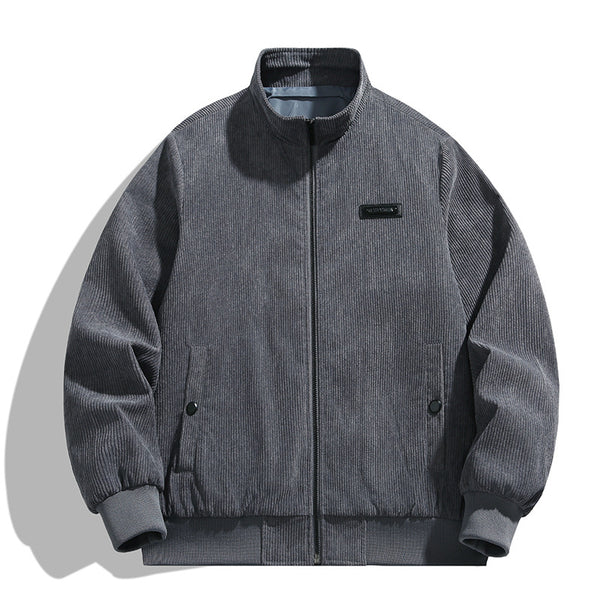 Mens Corduroy Vintage American Casual Jacket
