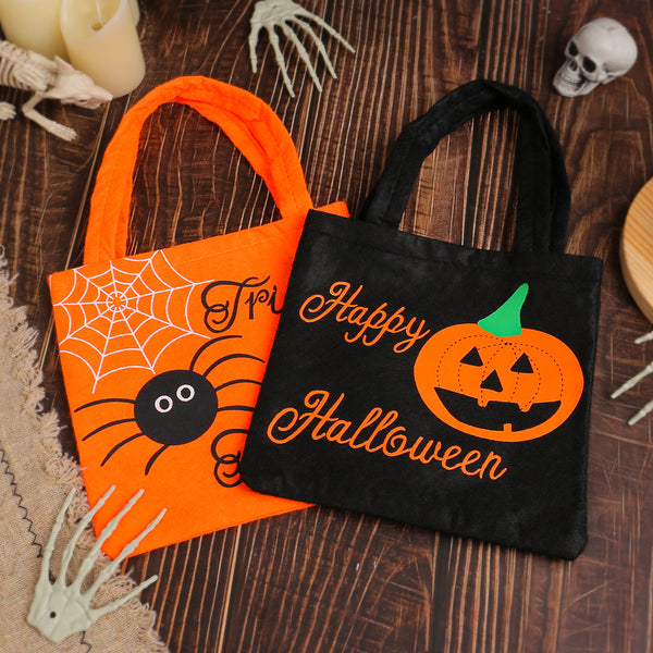 Halloween pumpkin tote bag