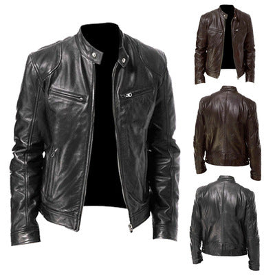 Men's pu jacket