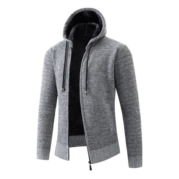 Men's Hooded Knitted Jacket