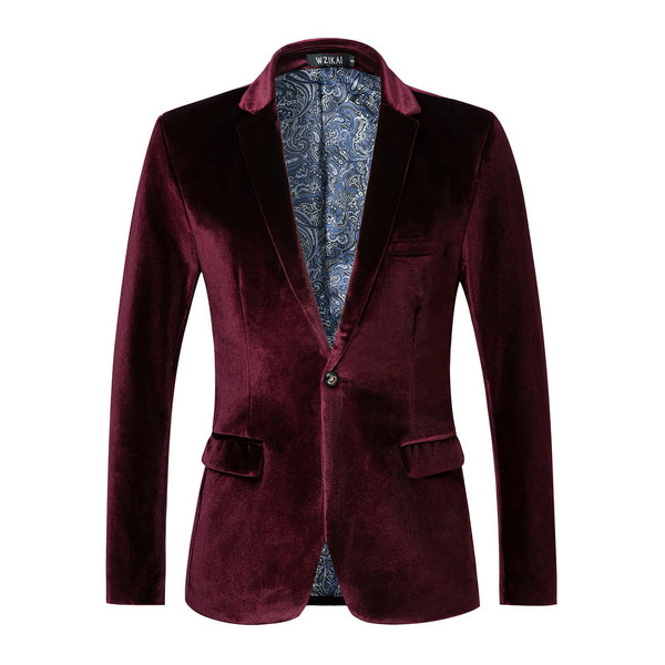 Velvet suit jacket