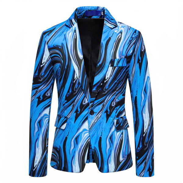 Men's Digital Printed Suit Jacket