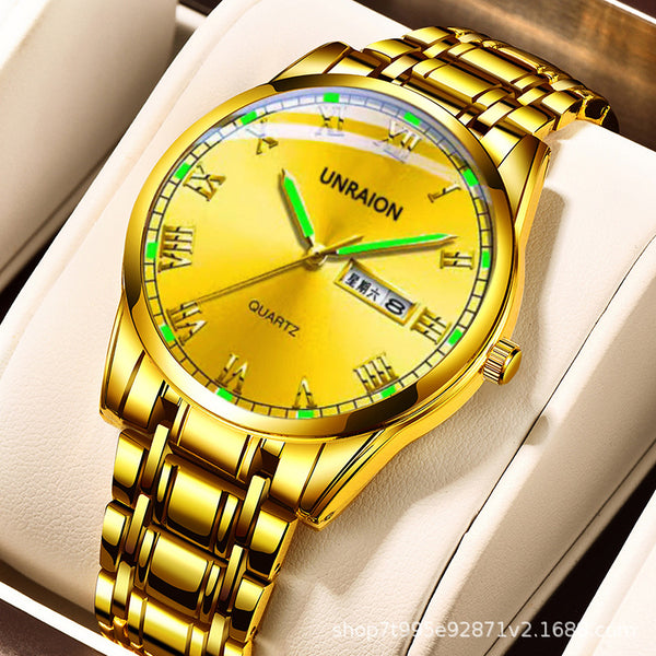 Fully automatic movement watch men's calendar waterproof luminous business non-mechanical watch