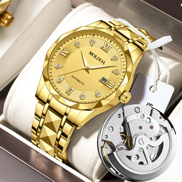 Men's luminous mechanical watch