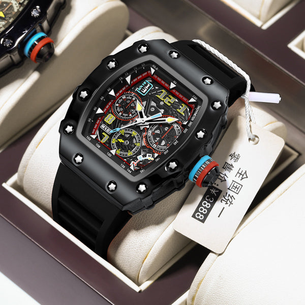 Men's luminous mechanical watch