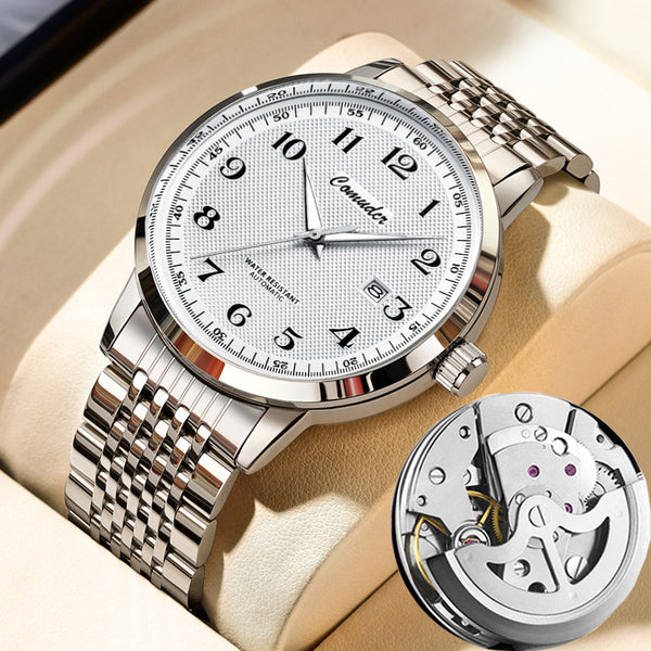 Men's luminous mechanical watch
