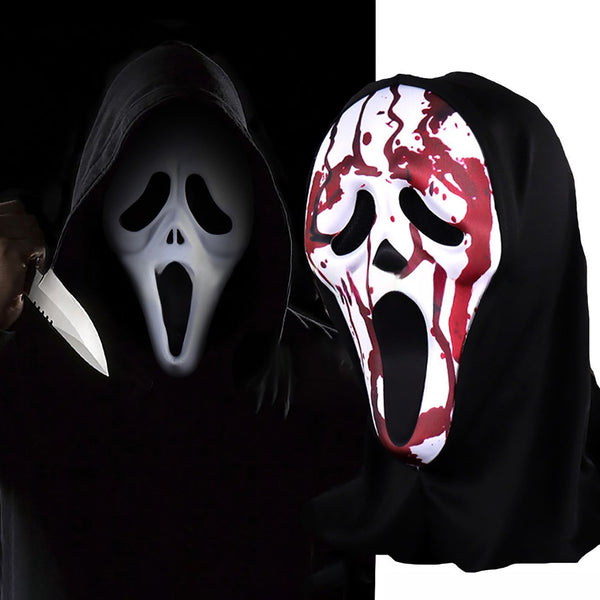 Halloween scream mask reaper cosplay costume props