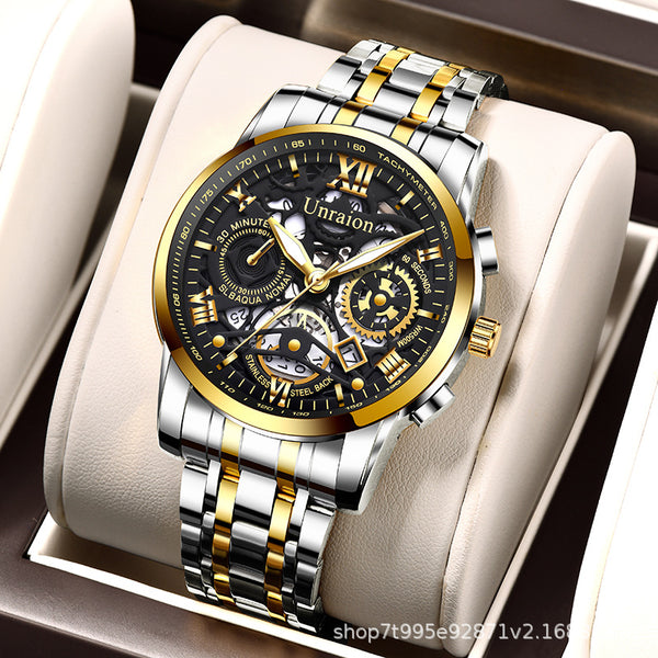 Fully automatic movement watch men's calendar waterproof luminous non-mechanical watch
