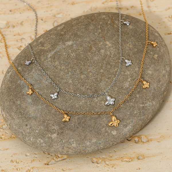 Butterfly pendant necklace