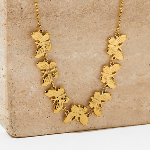 Stainless steel pull-out necklace