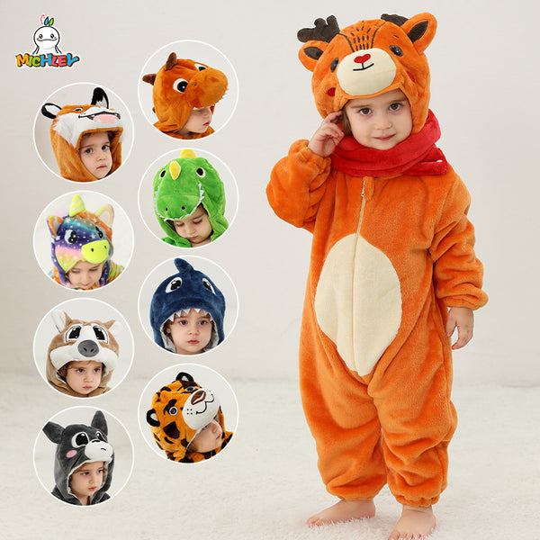 Children's flannel jumpsuit