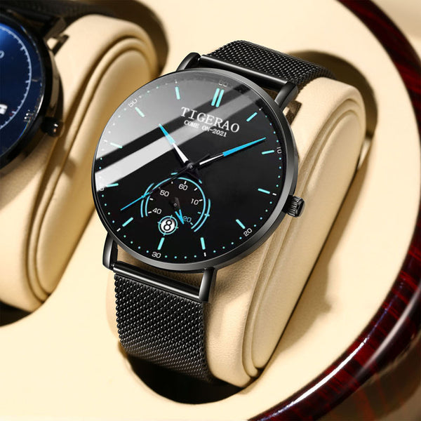 Fully automatic watch men's non-mechanical watch calendar waterproof watch