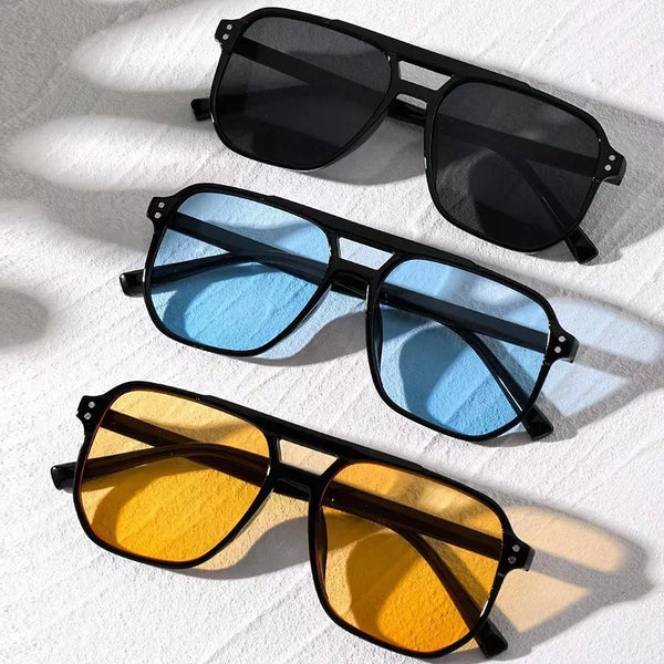 Vintage Men Women Big Sunglasses
