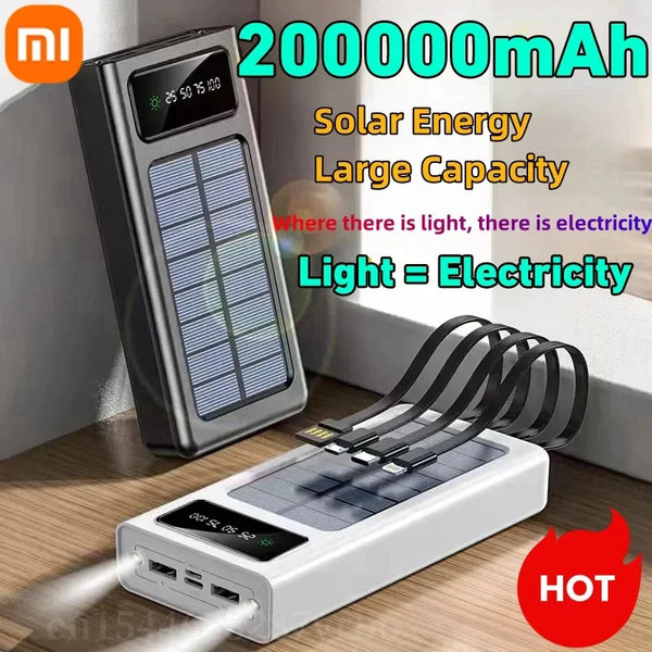 200000mAh Solar Power Bank