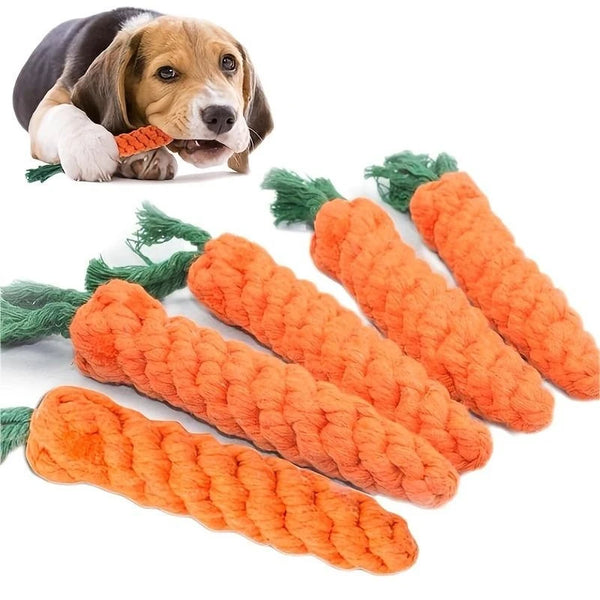3pcs Carrot Shape Dog Chew Toys