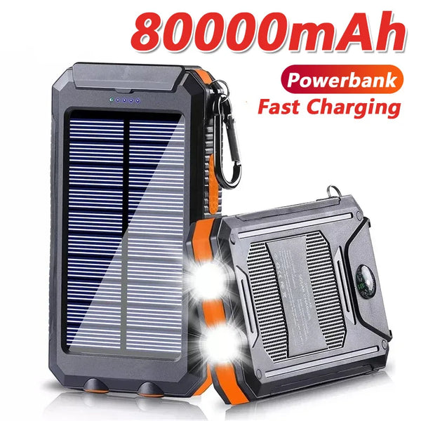 Solar Power Bank 80000mAh