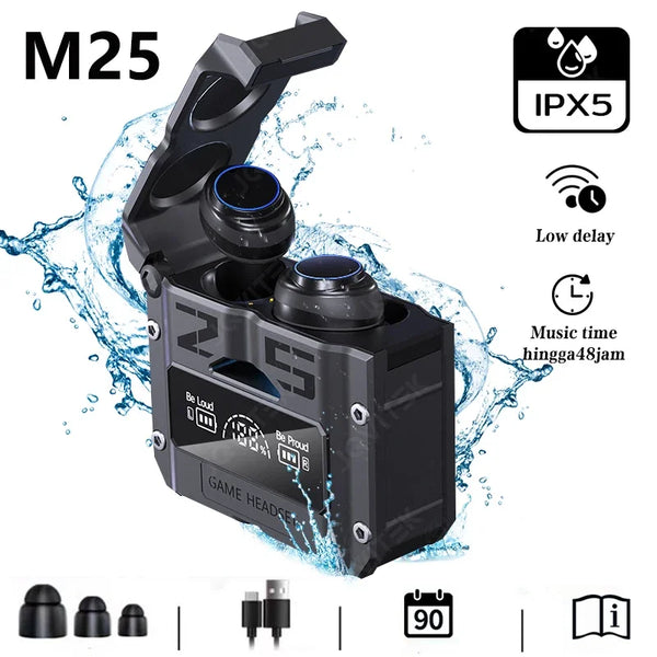 TWS M25 Bluetooth 5.3 TWS Wireless Headphones