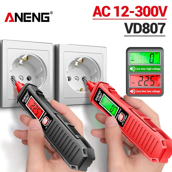 VD807 One-word Induction Portable 50/60Hz Smart Electric Pen Tester